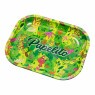 Bandeja de Metal Papelito Fauna e Flora Verde Pequeno