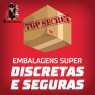 Imagem informando que nossas embalagens são super discretas e seguras