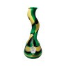 Bong de Silicone Zig-Zag 26cm verde