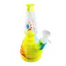 Bong de Silicone e Vidro Eye Tie-Dye 18cm de lado tabacaria da mata