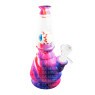 Bong de Silicone e Vidro Multicolor 18cm de lado tabacaria da mata