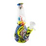 Bong de Silicone e Vidro Multicolor 18cm de lado tabacaria da mata