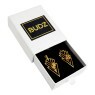 Caixa do Brincos Budz Flowers 24k Triangle aberta