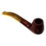 Cachimbo Elite II Curvo Acrílico Dourado marrom