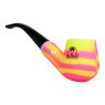 Pipe de Silicone Na Boa amarelo e rosa