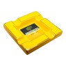 Cinzeiro de Porcelana Quadrado Cohiba amarelo