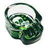 Cinzeiro de Vidro Skull Collection de lado tabacaria da mata