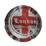 Cinzeiro de Vidro Redondo London Flag