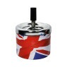 Cinzeiro de Metal c/ Tampa Giratória Flag London