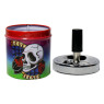 Cinzeiro de Metal Pequeno c/ Tampa Giratória Skull Lover