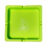 Cinzeiro de Silicone Squadafum Quadrado verde