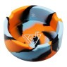 Cinzeiro de Silicone Squadafum Redondo Tie-Dye de lado
