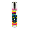 Isqueiro Clipper Happy Skulls de frente tabacaria da mata
