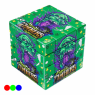 Plástico Cubo Mágico Zumbi 4 Partes verde