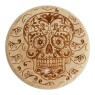 Dichavador de Madeira Skull With Cross de frente