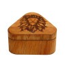 Dichavador Triangular Wood Burning Lion