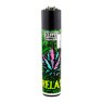  Isqueiro Clipper Graff Weed  de frente tabacaria da mata 
