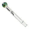 Piteira de Vidro Hippie Bong Implosion Clear frente tabacaria da mata 