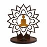 Incensário Wood Burning Mandala Buda