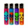 Isqueiro Clipper Skull Edição mostrando as cores