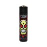 Isqueiro Clipper Colorful Skulls Red