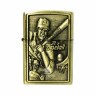 Isqueiro de Metal Dourado Baseball