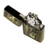 Isqueiro de Metal Dourado Woman and Snake tampa aberta