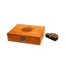 Mini Box Glass Wood Burning Flor da Vida
