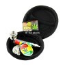 Kit Pipe Metálico C/ Case e Acessórios de frente tabacaria da mata