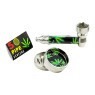 Kit Pipe Metálico C/ Case e Acessórios de lado tabacaria da mata