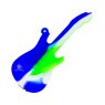 Pipe de Silicone Guitarra de frente