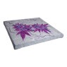 Quadro Bordado Weed Purple