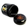 Pote Hermético UV Sadhu Black Edition 125ml de lado aberto tabacaria da mata