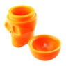 Slick Skull Slow Burning de Silicone 15ml de lado aberto