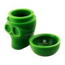 Slick Skull Slow Burning de Silicone 15ml de lado aberto