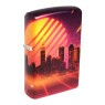 Isqueiro Zippo Cyber City Colorful Design 48505 de lado
