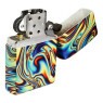 Isqueiro Zippo Colorful Swirl Pattern 48612 aberto de frente