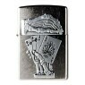 Isqueiro Zippo Dead Man's Hand Emblem 49536 de frente