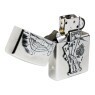 Isqueiro Zippo Dead Man's Hand Emblem 49536 aberto de frente