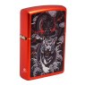 Isqueiro Zippo Dragon Tiger Design 48933 de lado