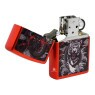 Isqueiro Zippo Dragon Tiger Design 48933 aberto de frente