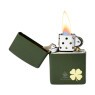 Isqueiro Zippo 49796 Leaf Clover aberto