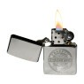 Isqueiro Zippo 49829 Harley Davidson aberto com chama