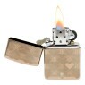 Isqueiro Zippo Heart Design aberto