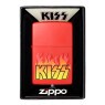 Isqueiro Zippo Kiss Logo With Flames Red Matte 48642 na caixa