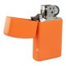 Isqueiro Zippo Slim Orange Matte 1631 aberto