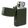 Isqueiro Zippo Slim Green Matte 1627 aberto