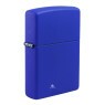 Isqueiro Zippo Regular Matte Blue Royal 229 de lado