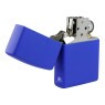 Isqueiro Zippo Regular Matte Blue Royal 229 aberto
