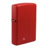 Isqueiro Zippo Regular Matte Red 233 de lado